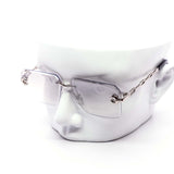 12 Pack: Rimless Miter-cut Scorpion Metal Gradient Wholesale Sunglasses