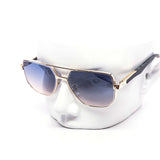 12 Pack: Modern Full-Frame Gradient Miter-cut Aviator Wholesale Sunglasses