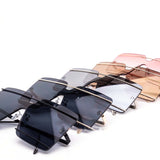 12 Pack: Oversized Rimless Striker Square Wholesale Sunglasses