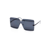 12 Pack: Oversized Rimless Striker Square Wholesale Sunglasses