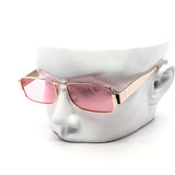 12 Pack: Bold Metal Rectangle Shades Wholesale Sunglasses