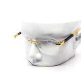 12 Pack: Luxe Rimless Clear Wholesale Sunglasses