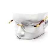 12 Pack: Luxe Rimless Clear Wholesale Sunglasses