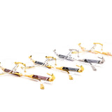 12 Pack: Luxe Rimless Clear Wholesale Sunglasses