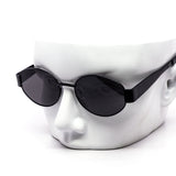 12 Pack: Semi-Oval Metal Temple Street Style Wholesale Sunglasses
