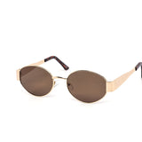 12 Pack: Semi-Oval Metal Temple Street Style Wholesale Sunglasses