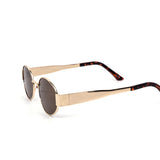 12 Pack: Semi-Oval Metal Temple Street Style Wholesale Sunglasses