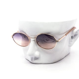 12 Pack: Oval Metal Frame Assorted Gradient Wholesale Sunglasses
