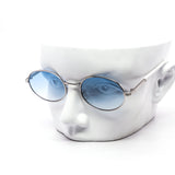 12 Pack: Oval Metal Frame Assorted Gradient Wholesale Sunglasses