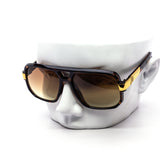 12 Pack: Retro Big Boss Aviator Duo-tone Wholesale Sunglasses