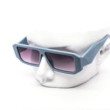 12 Pack: Minimalist Flatline Chunky Prism Abstract Wholesale Sunglasses