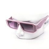 12 Pack: Minimalist Flatline Chunky Prism Abstract Wholesale Sunglasses