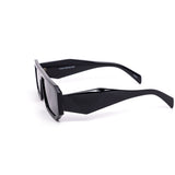12 Pack: Minimalist Flatline Chunky Prism Abstract Wholesale Sunglasses
