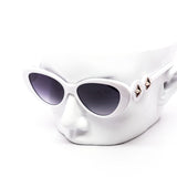 12 Pack: Twin Star Chunky Round Cateye Gradient Wholesale Sunglasses