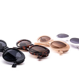 12 Pack: Twin Star Chunky Round Cateye Gradient Wholesale Sunglasses