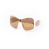12 Pack: Oversized Unique Blobby Shield Wholesale Sunglasses