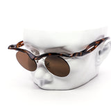 12 Pack: Oval Festival Semi-Rimless Wholesale Sunglasses