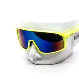 12 Pack: Retro Sports Wraparound Kush Burn Mirror Wholesale Sunglasses
