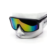 12 Pack: Retro Sports Wraparound Kush Burn Mirror Wholesale Sunglasses