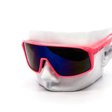 12 Pack: Retro Sports Wraparound Kush Burn Mirror Wholesale Sunglasses