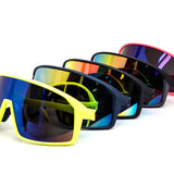 12 Pack: Retro Sports Wraparound Kush Burn Mirror Wholesale Sunglasses