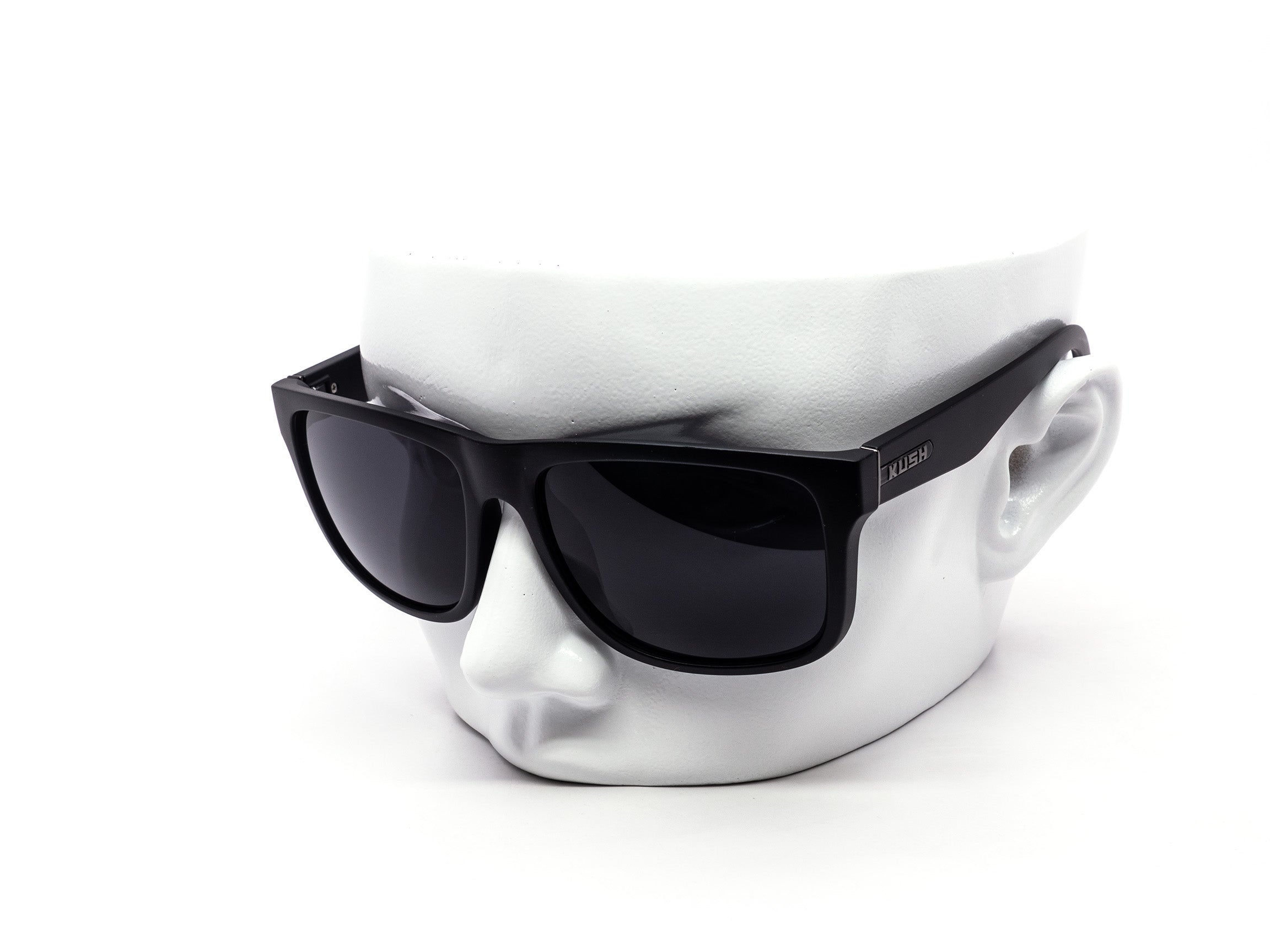 12 Pack: KUSH Logo Classic Wide Fit Black Wholesale Sunglasses