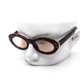 12 Pack: Oval Chunky Frames with Metal Accents Wholesale Sunglasses