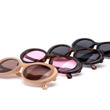 12 Pack: Retro Oval Squiggly Temples Wholesale Sunglasses