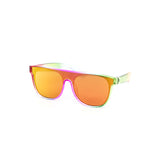 12 Pack: Kids One-piece Reflective Mirror Wholesale Sunglasses