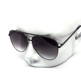 12 Pack: Oversized Flatline Hard Bridge Aviator Wholesale Sunglasses
