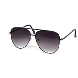 12 Pack: Oversized Flatline Hard Bridge Aviator Wholesale Sunglasses