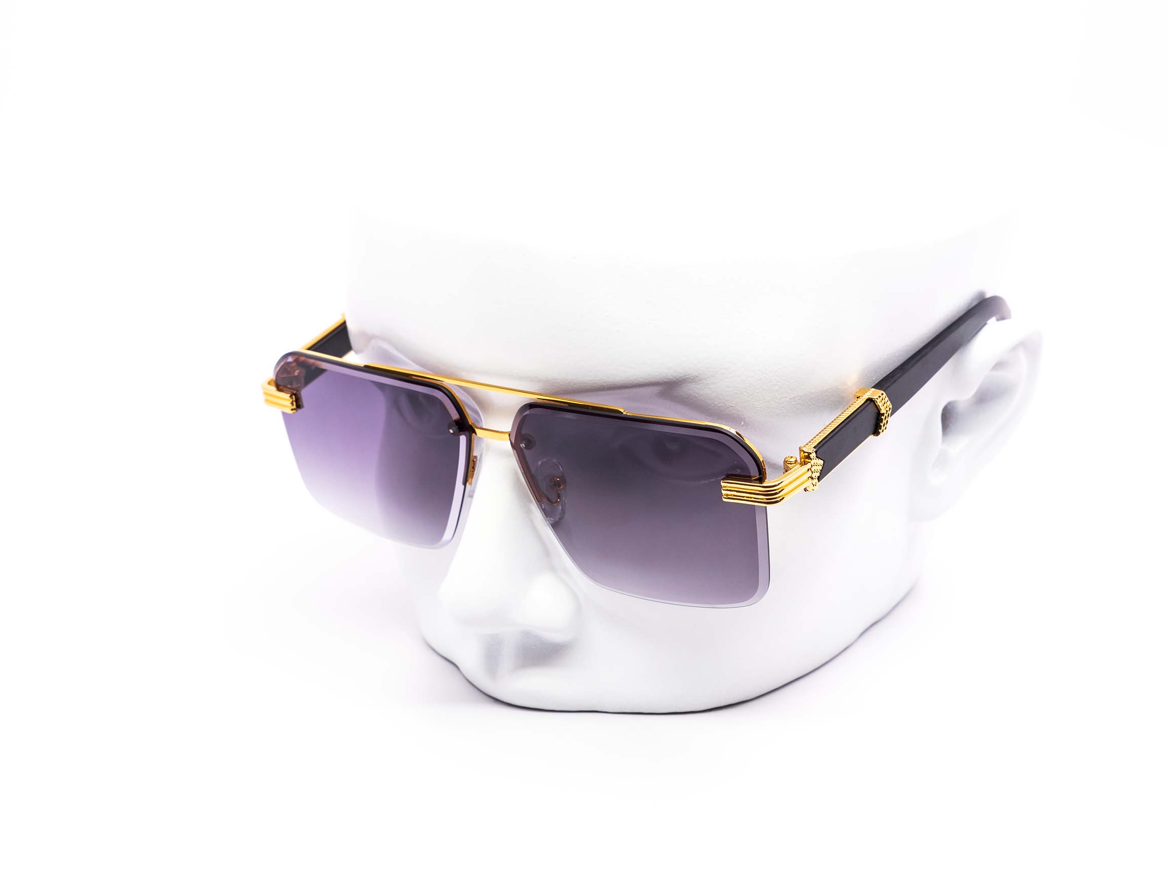 Millionaire Unisex Turbo Aviator Sunglasses P867  (BabyBlueYellow-GradientSmoke Lens) at  Women's Clothing store