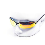 12 Pack: Slender Rimless Matrix Oval Wrap Wholesale Sunglasses