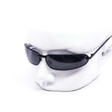 12 Pack: Slender Rimless Matrix Oval Wrap Wholesale Sunglasses