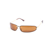12 Pack: Slender Rimless Matrix Oval Wrap Wholesale Sunglasses
