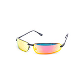 12 Pack: Slender Rimless Matrix Oval Wrap Wholesale Sunglasses
