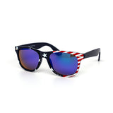 12 Pack: Star Spangled USA Color Mirror Wholesale Sunglasses