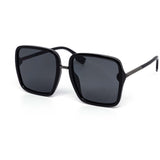 12 Pack: Minimal Oversized Square Gold Bar Wholesale Sunglasses