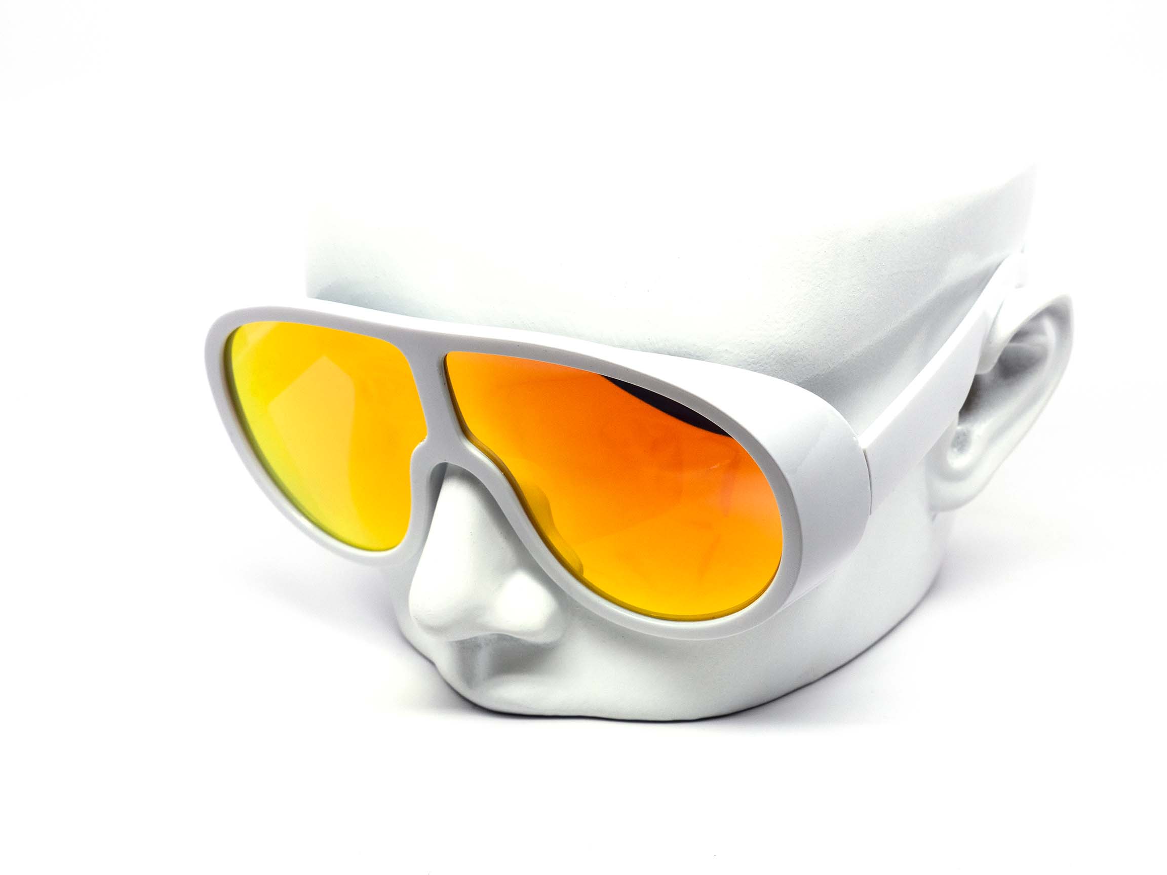 12 Pack: Oversized Flatline Square Visor Aviator Wholesale Sunglasses