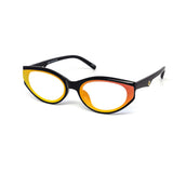 12 Pack: Chic Retro Oval Gold Ring Iridescent Wholesale Sunglasses