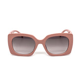 12 Pack: Chunky Square Fashion Cross-Hatched Gold Accent Wholesale Sunglasses