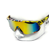 12 Pack: Kush Anime Sports Shield Burnt Mirror Wholesale Sunglasses