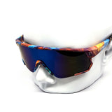 12 Pack: Kush Anime Sports Shield Burnt Mirror Wholesale Sunglasses