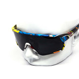 12 Pack: Kush Anime Sports Shield Burnt Mirror Wholesale Sunglasses