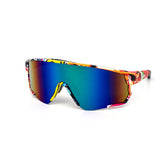 12 Pack: Kush Anime Sports Shield Burnt Mirror Wholesale Sunglasses