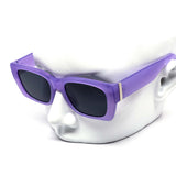 12 Pack: Gentle Slick Ricky Metal Accented Neon Wholesale Sunglasses
