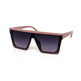 12 Pack: Rimless Flat-top Minimal Square Gradient Wholesale Sunglasses