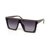 12 Pack: Rimless Flat-top Minimal Square Gradient Wholesale Sunglasses