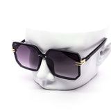 12 Pack: Oversized Rimless Modern Square Gradient Wholesale Sunglasses