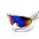 12 Pack: Huntsman Sports Shield Burnt Mirror Wholesale Sunglasses